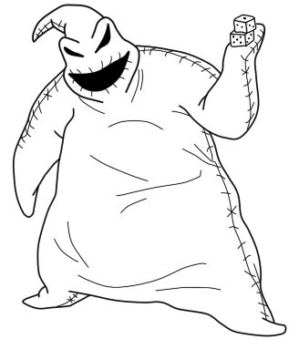 Nightmare Before Christmas Mayor Coloring Page