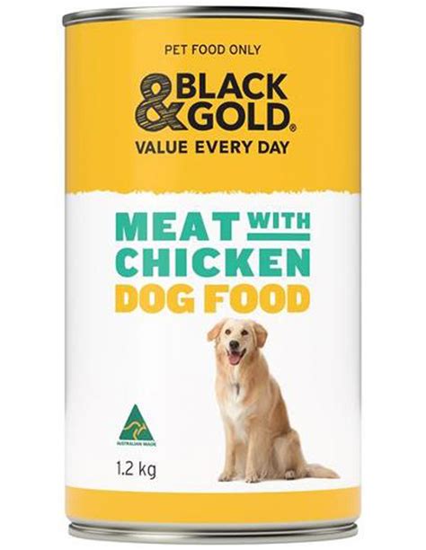 Black & Gold Wet Dog Food Meat With Chicken 1.2kg x 1