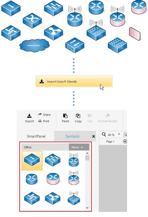 Import Visio Stencils into SmartDraw