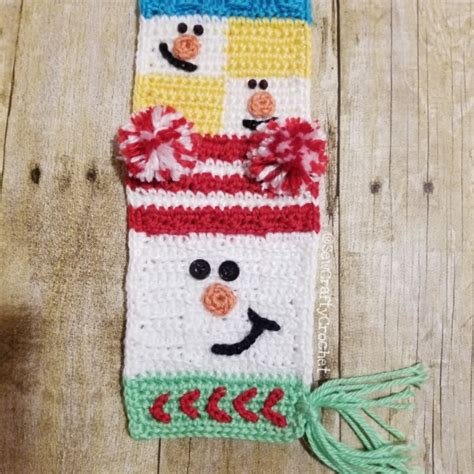 Crochet Snowman Scarf - Sew Crafty Crochet