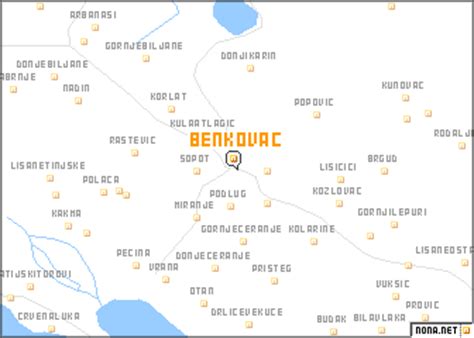 Benkovac (Croatia) map - nona.net