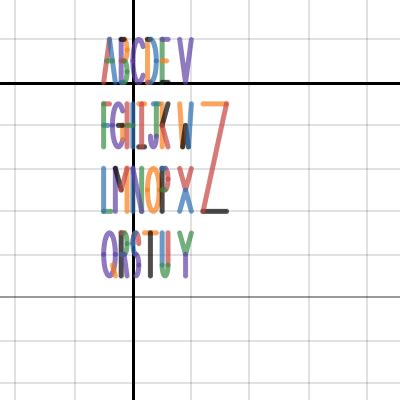 Alphabet | Desmos