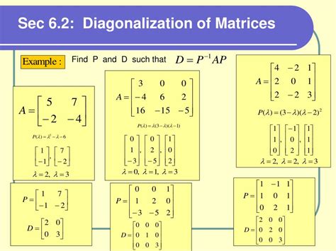 PPT - Diagonal Matrix: PowerPoint Presentation, free download - ID:5424371