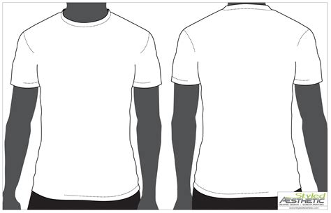 Printable T Shirt Template Front And Back
