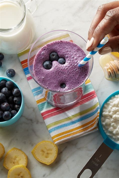 Banana Blueberry Smoothies - Daisy Brand - Sour Cream & Cottage Cheese