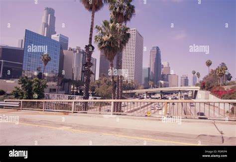 Downtown, LA Los Angeles, California skyline Stock Photo - Alamy