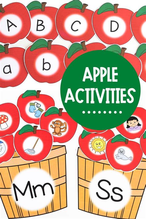 Apple Themed Alphabet Activities - Make Take & Teach | Alphabet ...