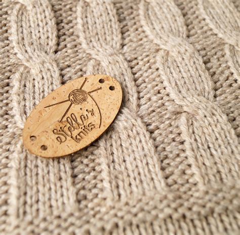 Cork labels custom clothing labels leather tags oval | Etsy