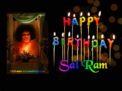 SRI SATHYA SAI BABA HAPPY BIRTHDAY Greeting Cards-