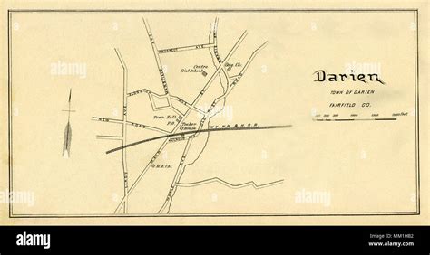 Darien connecticut map hi-res stock photography and images - Alamy