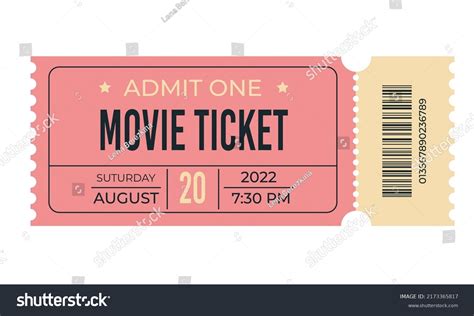 2,439 Blank Movie Theatre Ticket Images, Stock Photos & Vectors | Shutterstock