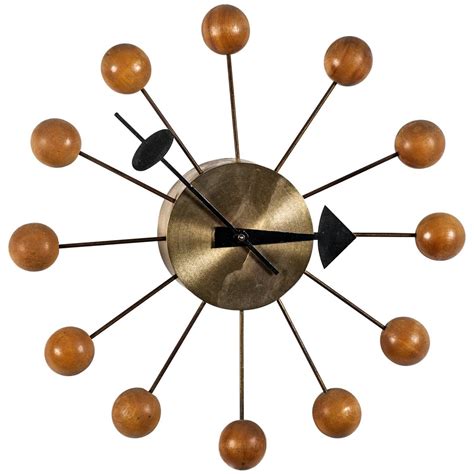 Wall Clock - George Nelson "Ball Clock" for Herman Miller at 1stdibs