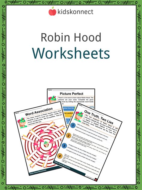 Robin Hood Worksheets & Facts | History, Cultural Significance