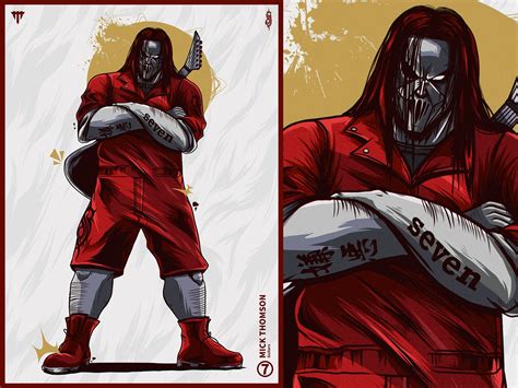 Slipknot Posters - Mick Thomson by Jhony Caballero on Dribbble