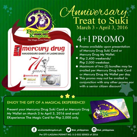 Manila Shopper: Enchanted Kingdom x Mercury Drug Suki Promo: March ...