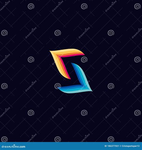 Letter S Colorful Logo Design Vector Stock Vector - Illustration of ...