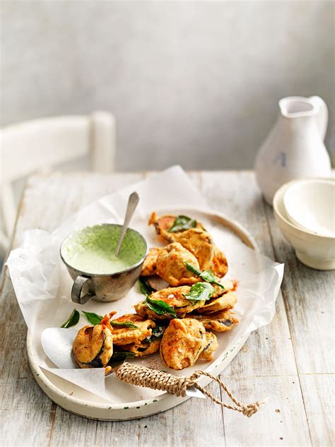 Aubergine Fritters With Coriander Chutney | Vegetable Recipes | Jamie Oliver