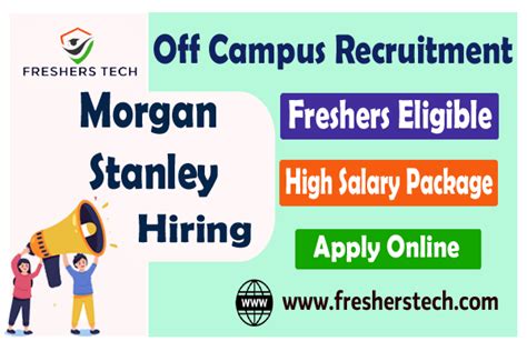 Morgan Stanley Careers for Freshers Recruitment 2024 Hiring Analyst Jobs