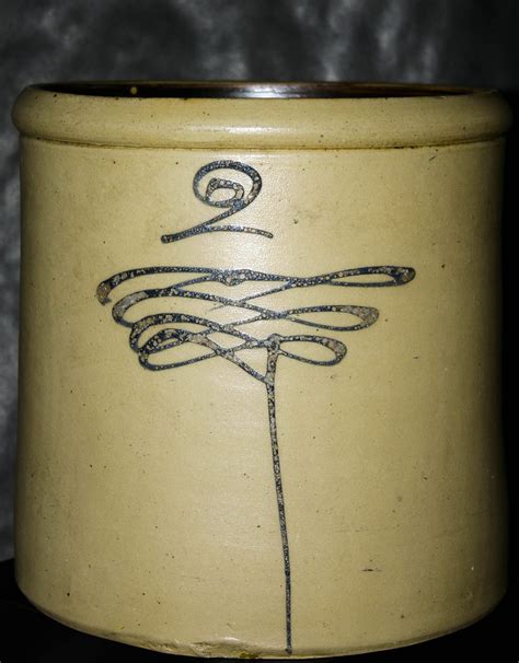 2 gallon stoneware crock with cobalt bee sting | juxtapose^esopatxuj | Flickr