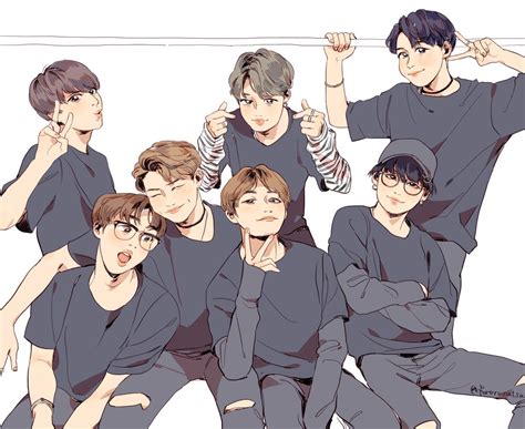 @furerumatsu | Bts fanart, Fan art, Bts drawings