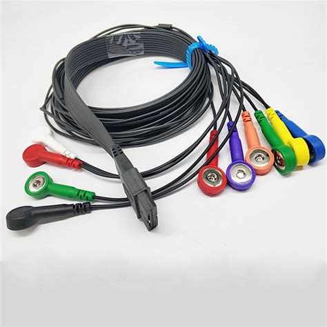 Kabel Ecg Schiller Kompatibel, Kinerja Stabil Black Ge ECG Lead Wires