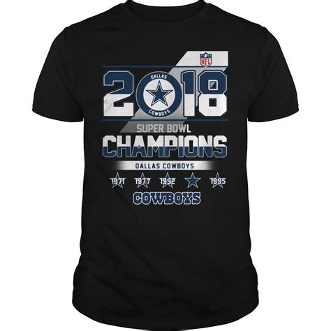 2018 Super Bowl Champions Dallas Cowboys shirt