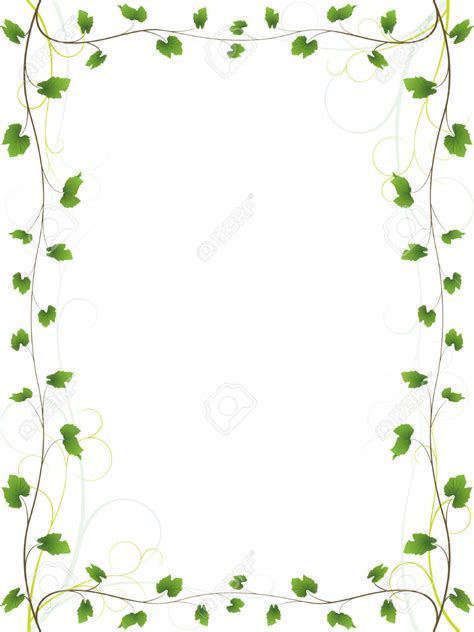 Grape Vine Border Vector at Vectorified.com | Collection of Grape Vine ...