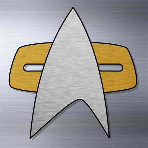 STARTREK Voyager Metal The communicator badge from Star Trek: Voyager ...