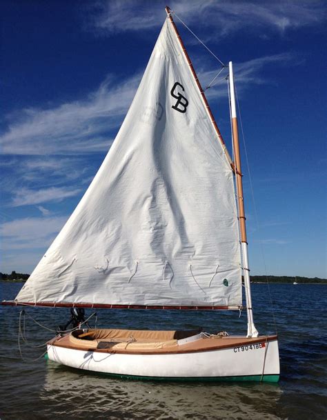 1962 Great Bay Cat Boat, Stonington CT, USA | Sailing dinghy, Cool boats, Wood boat plans