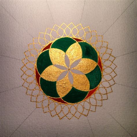 Flower of life : seed of life mandala paint study | Flower of life, Mandala design, Sacred geometry