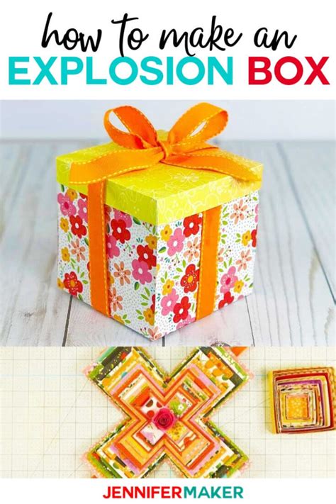 Explosion Box Card Tutorial: Endless Box - Free SVG File - Jennifer Maker