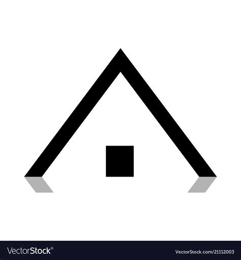 Abstract roofing icon design isolated on white Vector Image