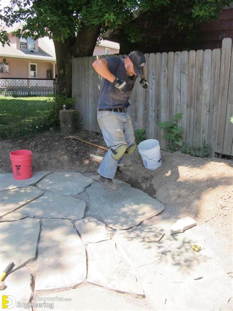 How To Install Flagstone Patio | Engineering Discoveries