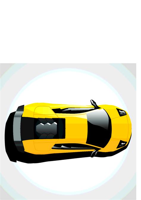 Lamborghini Car Top View | FreeVectors