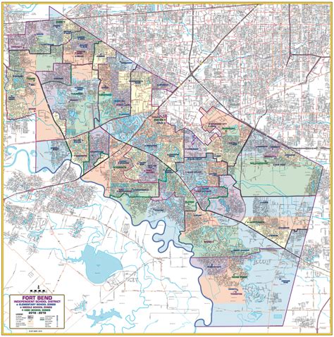 Fort Bend ISD Wall Map – Houston Map Company