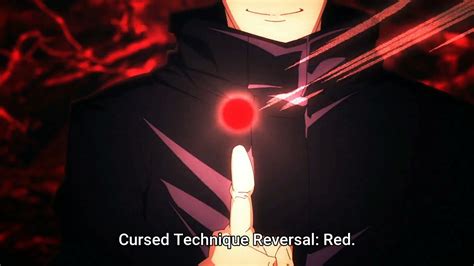 Gojo Satoru using "Cursed Technique Reversal: Red" | Jujutsu Kaisen ...