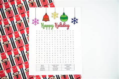 Free Printable Happy Holiday Coloring Pages - Made with HAPPY