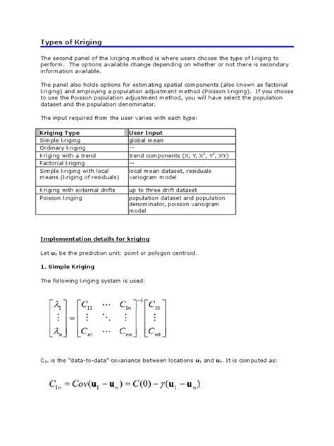 Types of Kriging | Areas Of Computer Science | Statistics