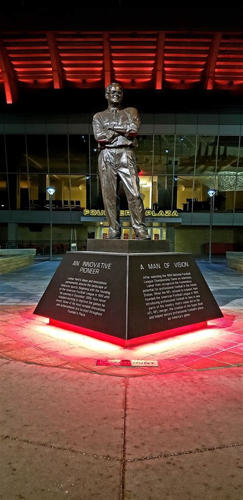 Lamar Hunt Statue | Kansas city, Kansas city chiefs, City