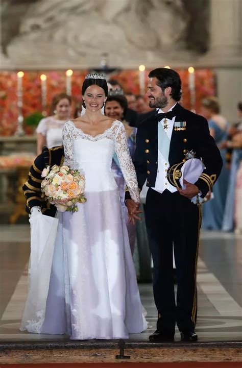 Swedish royal wedding: First pictures of former glamour model Sofia Hellqvist marrying Prince ...