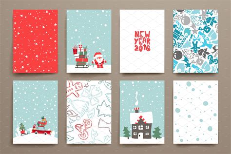 Merry Christmas Card Template | Brochure Templates ~ Creative Market