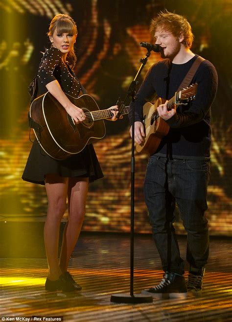 Young love! Taylor Swift and Ed Sheeran perform flirty duet about ...