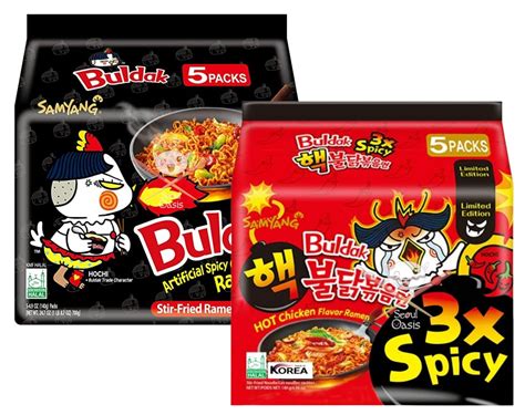 Buy [10PACKS] Samyang Original Black & Extreme hot 3X spicy Chicken Ramen [noodles] Buldak and ...