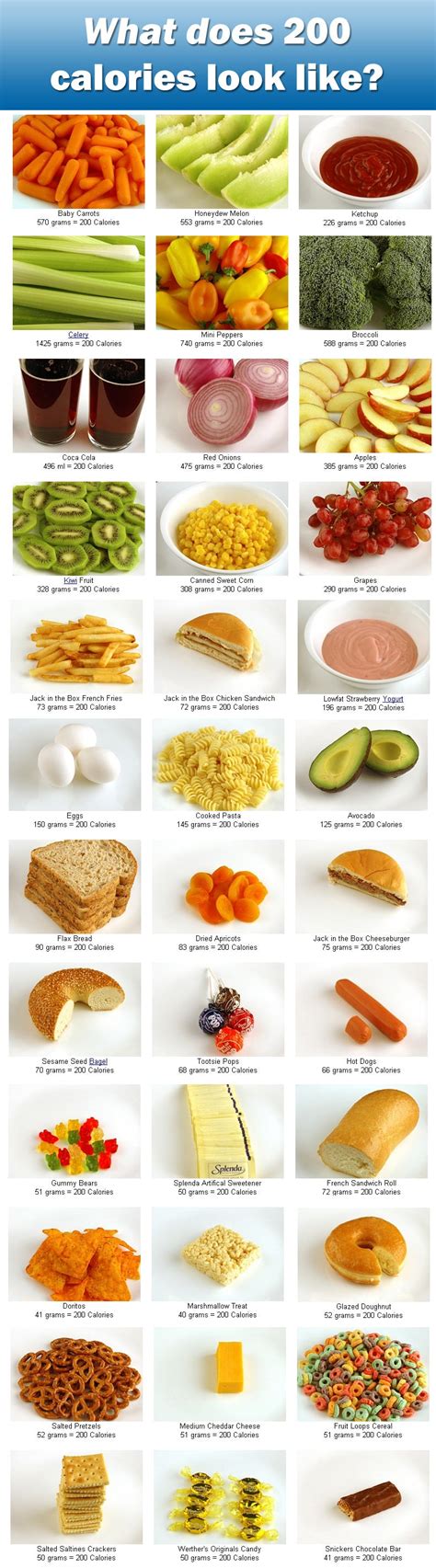 The 200 Calorie Food Guide – DrVita