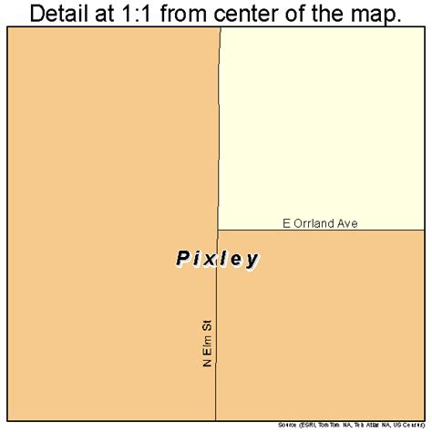 Pixley California Street Map 0657512