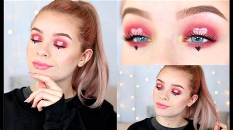 MAKEUP REVOLUTION VALENTINES HEART EYES TUTORIAL - YouTube