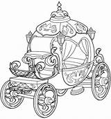 Cinderella Carriage Coloring Pages Sketch Page sketch template