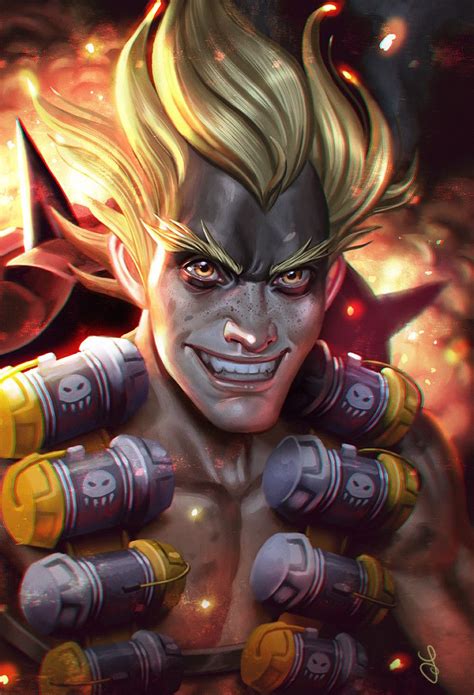 Junkrat, Sara Forlenza on ArtStation at https://www.artstation.com/artwork/oQgnq Overwatch ...