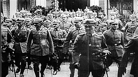 German mobilization during World War I. HD Stock Footage - YouTube