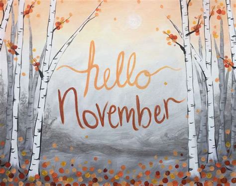 Hello November - Pinot's Palette Painting